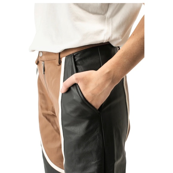 Jordan X Travis Scott Cactus Jack Leather Pants - Picture 3 of 7